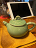 龍泉青瓷 創(chuàng)意家用功夫茶具泡茶壺中式茶壺竹韻手工壺辦公室會客水壺單壺 朱砂胎梅子青-禮盒裝 曬單實拍圖