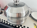 【升級新款】金伯樂(lè )五金蒸鍋家用304不銹鋼加厚三層蒸籠多功能大號蒸煮多2層電磁爐煤氣灶 金典【304加厚】蒸鍋30cm雙層 特厚一體成型- 曬單實(shí)拍圖