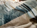 水星家纺 毛毯加厚春夏午休毯子办公室空调毯倾城碧青法兰绒毯200*230cm 实拍图