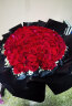朵梓鲜花99朵红玫瑰花束送女友生日求婚礼物全国同城配送 晒单实拍图