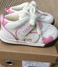 泰蘭尼斯面包鞋女寶寶學(xué)步鞋冬季新款加絨童鞋防滑女童機能鞋白/粉24碼 曬單實(shí)拍圖