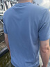 羅蒙（ROMON）冰絲網(wǎng)眼t恤男士短袖夏季薄款半袖上衣服男裝寬松休閑速干體恤衫 ET398藍色【網(wǎng)眼透氣】 2XL (適合145-160斤) 曬單實(shí)拍圖