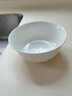 優(yōu)尊陶瓷純白骨瓷家用米飯碗盤(pán)碟子菜盤(pán)大湯碗白色健康陶瓷餐具單個(gè) 4.5英寸金鐘碗 曬單實(shí)拍圖