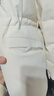 LILY【極寒工裝派克】冬新款女裝狐貍毛領(lǐng)鴨絨羽絨服外套短款 604米白 L 曬單實(shí)拍圖