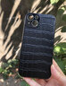 joyme 適用 蘋(píng)果13手機(jī)殼真皮iphone13pro保護(hù)套蘋(píng)果13promax全包防摔皮套高檔商務(wù)外殼 蘋(píng)果13 真皮鱷魚(yú)紋后殼【炫酷黑】 曬單實(shí)拍圖