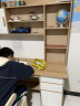 幻狐 （DREAM FOX ） 电脑桌台式家用带书架写字桌简约书桌书柜组合学生学习桌写字台 【单桌+实木椅】田园橡木色120CM 实拍图