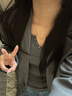 對(duì)白法式高級(jí)感通勤西裝外套女2025秋季新款小個(gè)子氣質(zhì)休閑小西服 煙灰色 L 曬單實(shí)拍圖