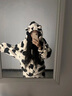北極絨（Bejirog）可愛加厚睡衣女士連帽珊瑚絨套裝可外穿家居服秋冬季長袖學生保暖 超厚長毛絨-連帽蝙蝠袖款-大愛心 女L碼(100斤-120斤) 曬單實拍圖