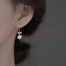 ?，敽Y(jié)貓眼耳環(huán)女耳飾小眾時(shí)尚氣質(zhì)耳釘耳墜生日禮物送女朋友 蝴蝶結(jié)貓眼耳環(huán)【帶證書】 曬單實(shí)拍圖