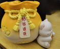 赟婭新款創(chuàng  )意可愛(ài)招財貓筆筒辦公室課桌擺件男女生教師節開(kāi)學(xué)精致禮物 小貓咪蓮花筆筒-黃 曬單實(shí)拍圖