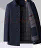 恒源祥棉衣男中年外套中老年爸爸裝冬季加厚夾克秋冬仿蠶絲棉服 2132藍色【可拆卸內膽】扣子款 190碼建議【175-185斤】 曬單實(shí)拍圖