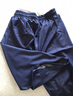 魔之韻天絲休閑褲女士牛仔闊腿褲子夏季爽滑薄款寬松七分褲8615 深藍色 2XL （131-145斤左右） 曬單實(shí)拍圖
