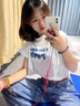 品莠爵士舞蹈服裝女春夏季春夏鹽系套裝女韓版街舞上衣辣妹設(shè)計(jì)感露臍 黑色露臍短袖+背心+闊腿褲 三件 M 建議85-105斤 曬單實(shí)拍圖
