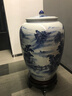 圣古君窯景德鎮(zhèn)特大號(hào)青花手繪陶瓷茶葉罐普洱茶餅儲(chǔ)存罐子密封茶葉收納缸 山水特大號(hào)高65寬41+送底座 曬單實(shí)拍圖