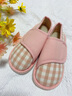 FEETABLE新款2022春夏季產(chǎn)后月子鞋包跟軟底靜音舒適產(chǎn)婦居家防滑大碼拖鞋 粉色（格子）月子 36-37 曬單實(shí)拍圖