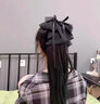 兩世歡大號飄帶蝴蝶結高馬尾抓夾女2026新款發(fā)飾顯臉小后腦勺發(fā)夾頭飾黑 主圖飄帶款 黑色 曬單實(shí)拍圖