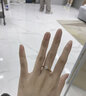 中國珠寶 SINO GEM黃金鉆石戒指女士純足金指環(huán)首飾可調節(jié)七夕情人節(jié)禮物送女友老婆 足金戒指約2.6g+品牌禮盒 曬單實拍圖