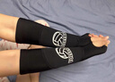 dvp排球護(hù)腕兒童護(hù)臂中考女生專用小學(xué)生打排球護(hù)手腕加長款運(yùn)動(dòng)護(hù)具 黑【排球防護(hù)組合】護(hù)膝+護(hù)臂 適合【兒童 學(xué)生】10*26cm 曬單實(shí)拍圖