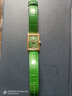 上海（SHANGHAI）手表女士自動(dòng)機械表 鏡耀系列小方表輕奢鑲鉆國表女表禮物 SL70 金殼綠面【單圈鑲鉆】 曬單實(shí)拍圖