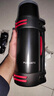 富光不銹鋼保溫杯男士大容量家用保溫壺大號熱水壺戶(hù)外保溫水壺女 【經(jīng)典款】黑色-送背帶+杯 1.2L 曬單實(shí)拍圖