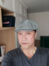 荻琮鴨舌帽男春夏薄款透氣八角帽男英倫復古貝雷帽棉麻畫(huà)家遮陽(yáng)報童帽 深灰色 均碼 (可調節) 曬單實(shí)拍圖