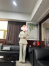 芭妃婭羊毛西裝套裝女神范秋冬高端職業(yè)西服外套商務(wù)通勤厚款面試 藏藍色西裝+喇叭褲 S 曬單實拍圖