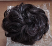 杜緹皮筋盤(pán)發(fā)蓬松仿真頭花發(fā)包假發(fā)發(fā)圈女卷發(fā)逼真自然花苞頭盤(pán)發(fā)造型 深棕色 曬單實(shí)拍圖