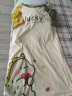 猫人（MiiOW）【防螨抗菌纯棉】女士睡裙睡衣女撞色恐龙印花家居服绿色XL 实拍图
