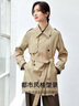 尚都比拉秋季中長款風(fēng)衣外套女寬松休閑穿搭大衣女 曬單實(shí)拍圖