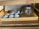 川島屋（KAWASIMAYA）川島屋日式木質(zhì)托盤長方形家用放水杯子茶盤水果盤子竹木餐盤 手提托盤(小號) 曬單實拍圖