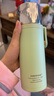 金灶（KAMJOVE）999銀內(nèi)膽雙層保溫杯泡茶杯茶水分離杯鈦茶隔過(guò)濾杯旅行杯 香草綠 420ml 曬單實(shí)拍圖