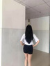 FOURDATRY鯊魚褲夏季三分錦綸芭比褲薄款可外穿收腹防走光大碼打底短褲 黑色(三分飛機褲) M 小碼（80~100斤） 曬單實拍圖