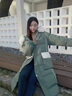 皮爾卡丹（pierre cardin）專(zhuān)柜加長(cháng)款超長(cháng)羽絨棉服24年女到腳踝冬季女長(cháng)款過(guò)膝寬松冬天東北 S 曬單實(shí)拍圖