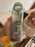 孟寬塑料水杯大容量運動(dòng)男女學(xué)生防摔耐熱夏天便攜茶杯子帶過(guò)濾網(wǎng)水壺 【綠色】 1000ml 杯子 曬單實(shí)拍圖