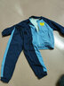 贏一貝嬰兒春秋裝套裝幼兒0-3歲女童外穿外套長褲男寶寶衣服開衫兩件套 藍色加絨 110cm 曬單實拍圖