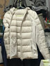 美力城輕薄羽絨服女冬季時(shí)尚保暖鵝絨內膽短款薄款外套上衣106 鉑金白XL 曬單實(shí)拍圖
