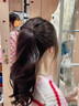 骉祥假發(fā)辮子女馬尾仿真發(fā)綁帶式氣質(zhì)慵懶層次卷馬尾低扎自然馬尾辮d 升級發(fā)繩馬尾【深棕色】 曬單實(shí)拍圖