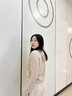 lagogo【100綿羊毛無縫一體】溫柔連帽針織衫女拉谷谷2024冬新款 米色(T2) L 曬單實拍圖