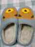 梵蔚兒童拖鞋親子棉拖鞋男童女童小孩中大童學(xué)生軟底防滑室內家居冬季 灰色 小熊 39-40 建議37-39碼腳穿 曬單實(shí)拍圖