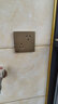 西門子（SIEMENS）開關(guān)插座面板 廚房電飯煲冰箱洗衣機(jī)烘干機(jī)10A六孔插座86型 6孔插 日耀金色 曬單實(shí)拍圖