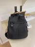 viney雙肩包女士背包新款大容量帆布旅行包大學(xué)生通勤書(shū)包輕便電腦包 【黑色】送老婆女朋友高級感實(shí)用 時(shí)尚百搭戶(hù)外休閑旅游包 曬單實(shí)拍圖