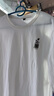 真維斯長(cháng)袖t恤男秋季簡(jiǎn)約白色上衣體恤潮流印花圓領(lǐng)寬松內搭打底衫GW 白#DZS小盆栽X 2XL 曬單實(shí)拍圖
