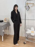 簡(jiǎn)蜓高級感小西裝套裝女春秋季2026新款職業(yè)裝氣質(zhì)短款休閑西服女神范 單件黑色西裝 L（推薦105-115斤） 曬單實(shí)拍圖