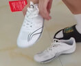 李寧（LI-NING）釘鞋短跑田徑鞋全掌PEBA 學(xué)生體考男女比賽訓練跳遠跑步釘子鞋 白灰色【穩定助力-七釘】 41 (尺碼偏小，建議拍大一碼) 曬單實(shí)拍圖