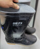 回力雨鞋男时尚防水鞋户外耐磨胶鞋不易滑雨靴套鞋827黑色中筒42 实拍图