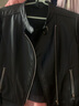 凱撒（KAISER）真皮皮衣女機車(chē)款單皮外套女士秋裝立領(lǐng)斜拉鏈小皮衣韓版時(shí)尚外套 黑色 XL(170/92A) 曬單實(shí)拍圖