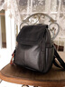 viney牛皮雙肩包女新款時(shí)尚初中大學(xué)生書(shū)包輕便百搭旅游旅行大容量背包 黑色 休閑通勤輕奢高顏值登山電腦包 曬單實(shí)拍圖