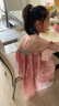 芭米諾漢服女童夏季2025新款國(guó)風(fēng)古裝連衣裙超仙古風(fēng)唐裝兒童夏 粉色140 曬單實(shí)拍圖