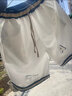 格潤歐尚潮牌薄款新款休閑男士寬松籃球短褲男夏季運動(dòng)印花褲衩五分褲 白色 2XL 曬單實(shí)拍圖