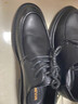 木林森（MULINSEN）男士商務(wù)休閑鞋軟底工作正裝鞋男鞋 44碼 黑色 99136 曬單實(shí)拍圖